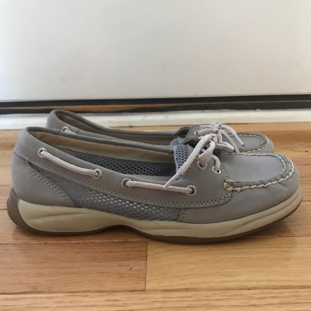 Gray Mesh Slip-On Sperrys
